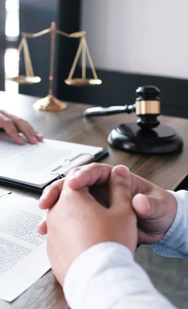 Legal counsel presents to the client a signed contract with gave